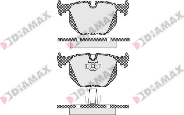 Diamax N09370 - Kit pastiglie freno, Freno a disco autozon.pro