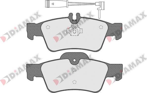 Diamax N09371A - Kit pastiglie freno, Freno a disco autozon.pro