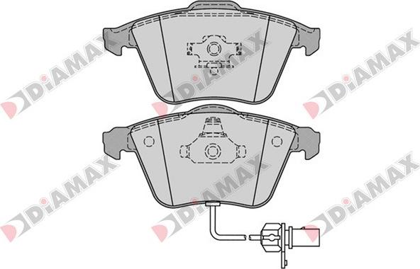 Diamax N09373 - Kit pastiglie freno, Freno a disco autozon.pro