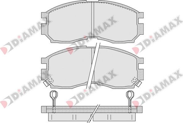 Diamax N09291 - Kit pastiglie freno, Freno a disco autozon.pro