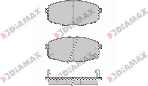 Diamax N09245 - Kit pastiglie freno, Freno a disco autozon.pro