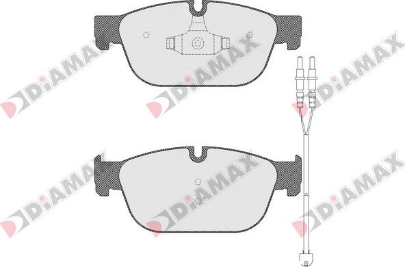 Diamax N09258A - Kit pastiglie freno, Freno a disco autozon.pro