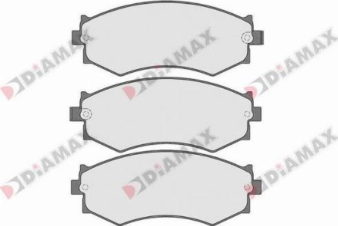 Diamax N09253 - Kit pastiglie freno, Freno a disco autozon.pro