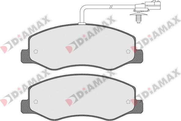 Diamax N09257 - Kit pastiglie freno, Freno a disco autozon.pro