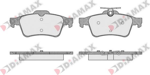 Diamax N09261 - Kit pastiglie freno, Freno a disco autozon.pro