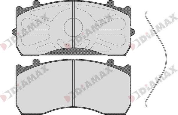 Diamax N09263 - Kit pastiglie freno, Freno a disco autozon.pro