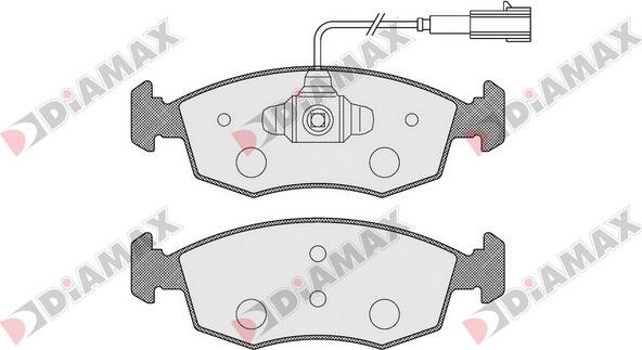 Diamax N09262 - Kit pastiglie freno, Freno a disco autozon.pro