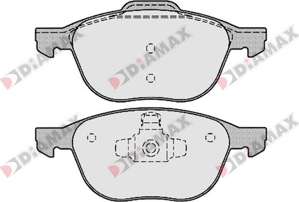 Diamax N09267 - Kit pastiglie freno, Freno a disco autozon.pro