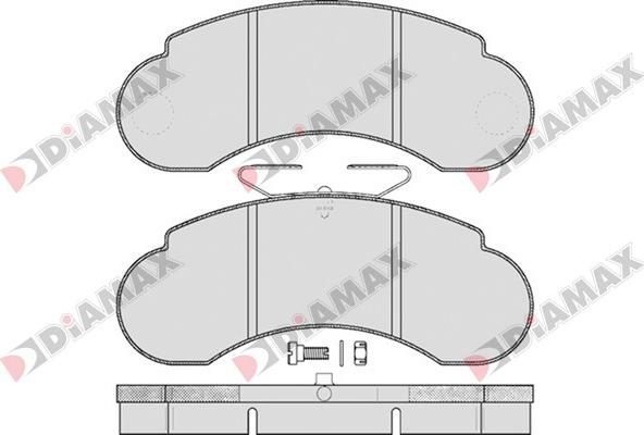 Diamax N09204 - Kit pastiglie freno, Freno a disco autozon.pro