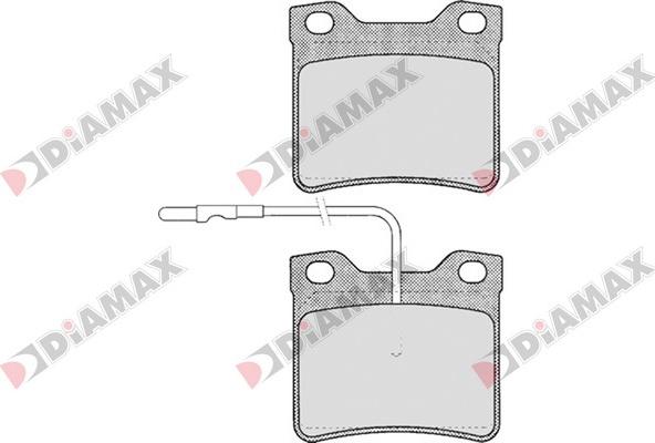 Diamax N09203 - Kit pastiglie freno, Freno a disco autozon.pro