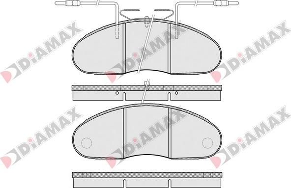 Diamax N09216 - Kit pastiglie freno, Freno a disco autozon.pro