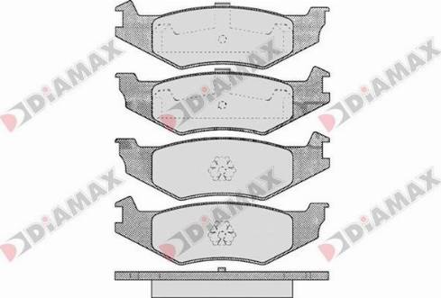 Diamax N09218 - Kit pastiglie freno, Freno a disco autozon.pro