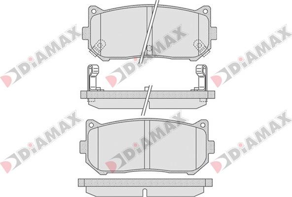 Diamax N09213 - Kit pastiglie freno, Freno a disco autozon.pro