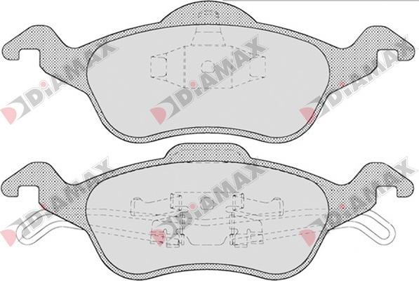 Diamax N09212 - Kit pastiglie freno, Freno a disco autozon.pro