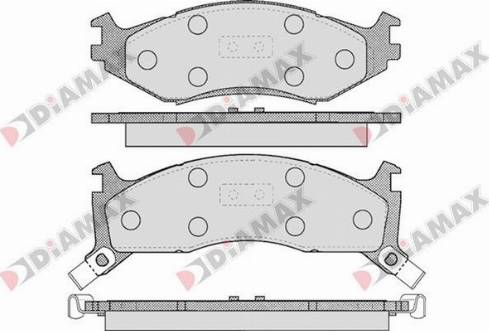 Diamax N09217 - Kit pastiglie freno, Freno a disco autozon.pro