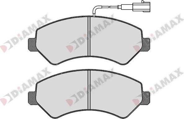 Diamax N09281 - Kit pastiglie freno, Freno a disco autozon.pro