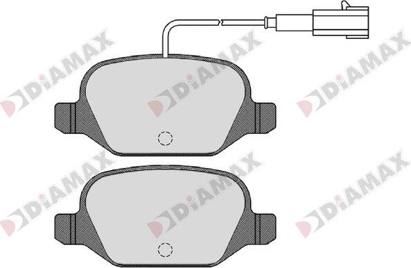 Diamax N09283 - Kit pastiglie freno, Freno a disco autozon.pro