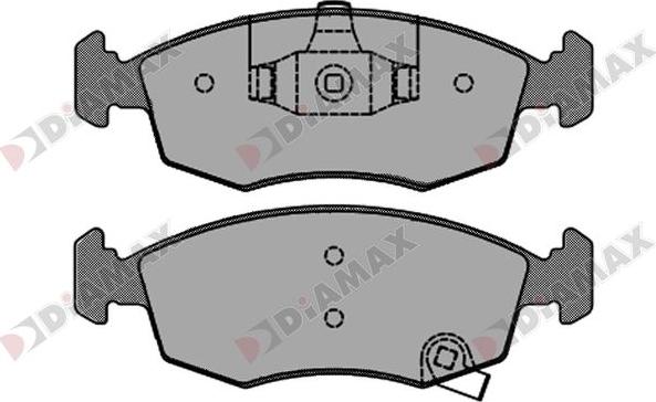 Diamax N09282 - Kit pastiglie freno, Freno a disco autozon.pro