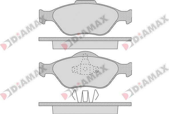 Diamax N09239 - Kit pastiglie freno, Freno a disco autozon.pro