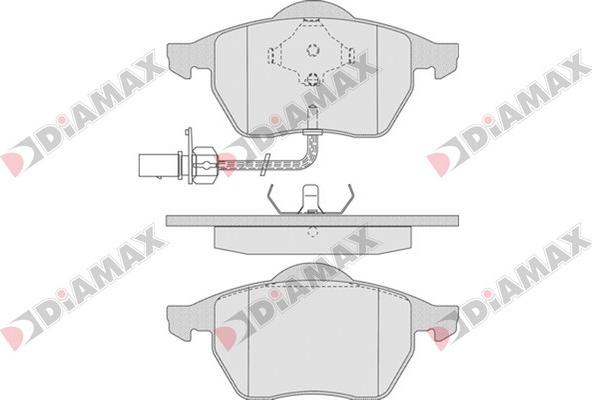 Diamax N09234 - Kit pastiglie freno, Freno a disco autozon.pro