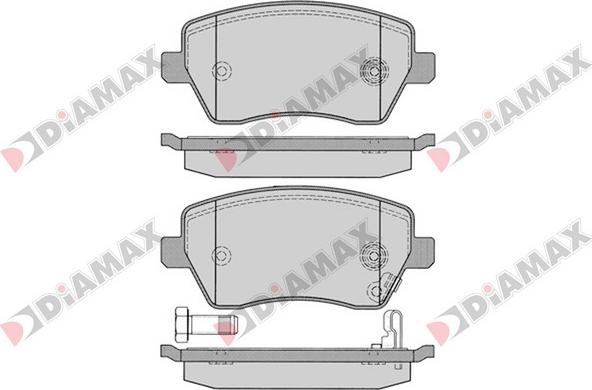 Diamax N09236 - Kit pastiglie freno, Freno a disco autozon.pro