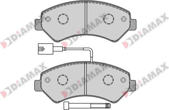 Diamax N09231 - Kit pastiglie freno, Freno a disco autozon.pro