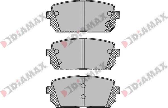 Diamax N09238 - Kit pastiglie freno, Freno a disco autozon.pro