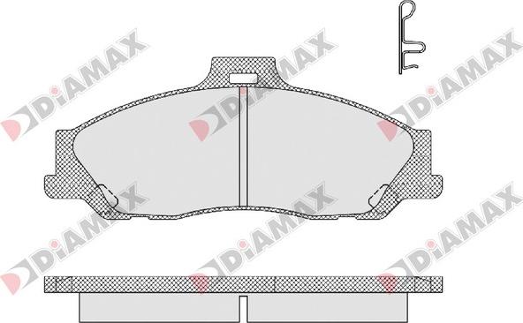 Diamax N09237 - Kit pastiglie freno, Freno a disco autozon.pro