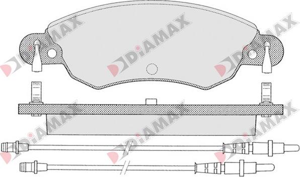 Diamax N09224 - Kit pastiglie freno, Freno a disco autozon.pro