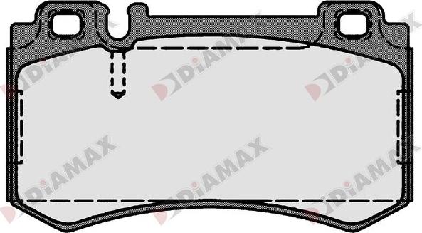 Diamax N09279 - Kit pastiglie freno, Freno a disco autozon.pro