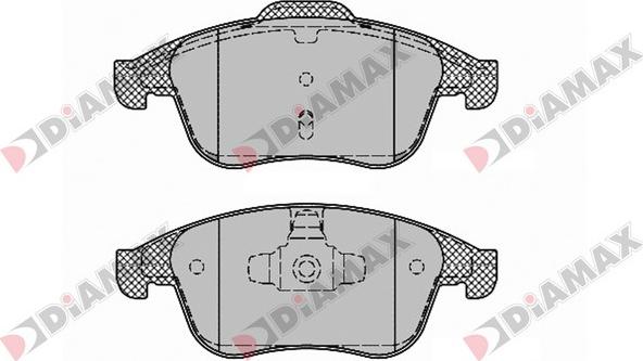 Diamax N09274 - Kit pastiglie freno, Freno a disco autozon.pro