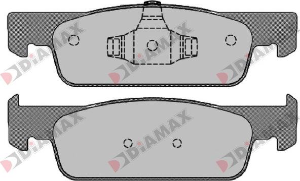 Diamax N09276 - Kit pastiglie freno, Freno a disco autozon.pro