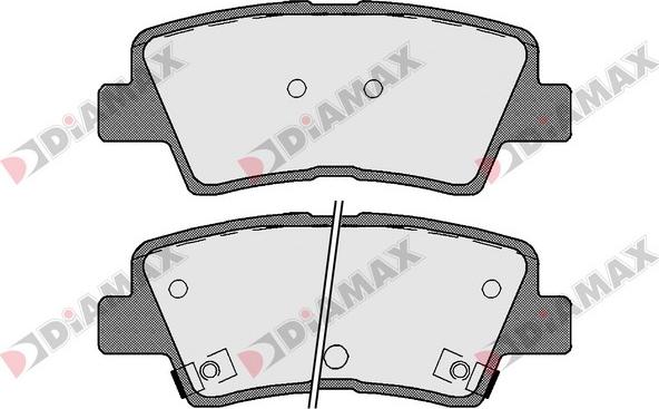 Diamax N09277 - Kit pastiglie freno, Freno a disco autozon.pro