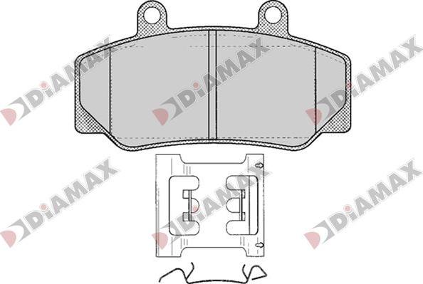 Diamax N09795 - Kit pastiglie freno, Freno a disco autozon.pro