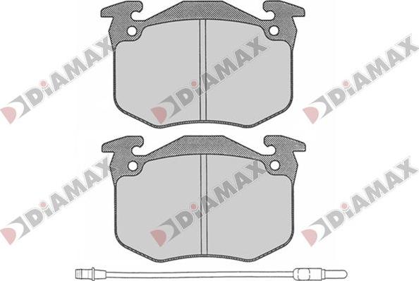 Diamax N09790 - Kit pastiglie freno, Freno a disco autozon.pro