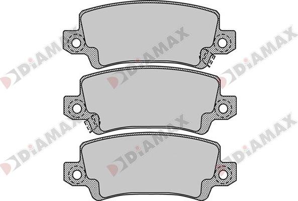 Diamax N09749 - Kit pastiglie freno, Freno a disco autozon.pro