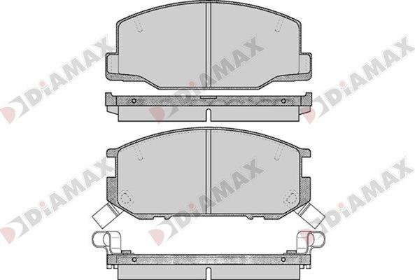 Diamax N09740 - Kit pastiglie freno, Freno a disco autozon.pro