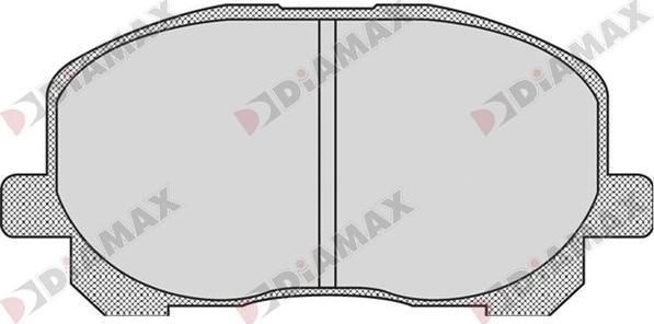 Diamax N09748 - Kit pastiglie freno, Freno a disco autozon.pro