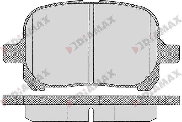 Diamax N09747 - Kit pastiglie freno, Freno a disco autozon.pro