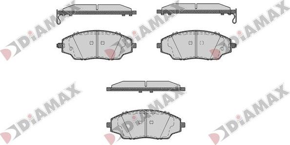 Diamax N09755 - Kit pastiglie freno, Freno a disco autozon.pro