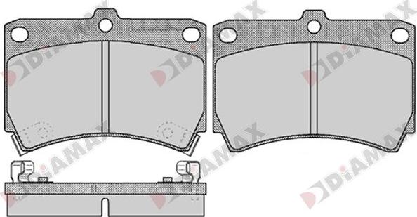 Diamax N09752 - Kit pastiglie freno, Freno a disco autozon.pro