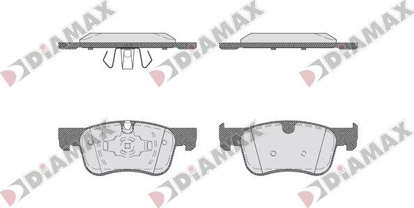 Diamax N09760 - Kit pastiglie freno, Freno a disco autozon.pro