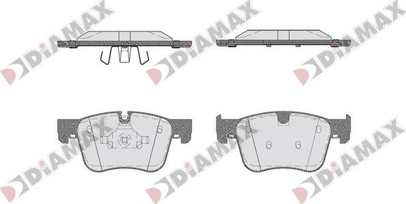 Diamax N09761 - Kit pastiglie freno, Freno a disco autozon.pro