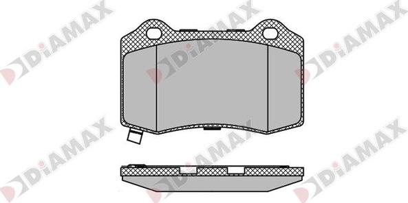 Diamax N09763 - Kit pastiglie freno, Freno a disco autozon.pro