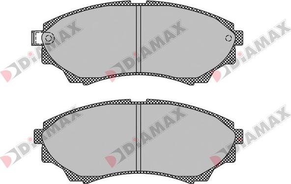 Diamax N09705 - Kit pastiglie freno, Freno a disco autozon.pro