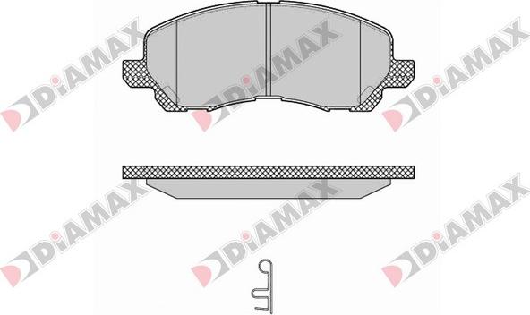 Diamax N09700 - Kit pastiglie freno, Freno a disco autozon.pro