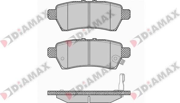 Diamax N09701 - Kit pastiglie freno, Freno a disco autozon.pro