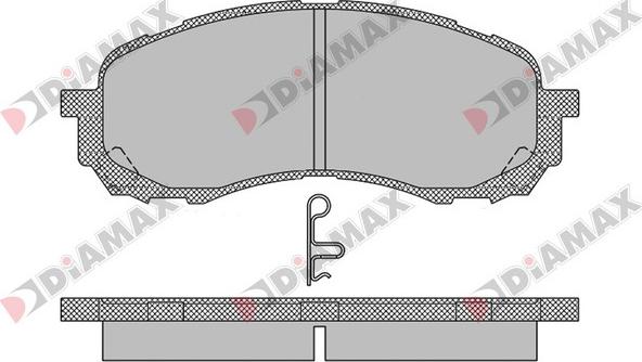 Diamax N09703 - Kit pastiglie freno, Freno a disco autozon.pro