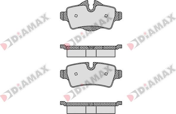 Diamax N09719 - Kit pastiglie freno, Freno a disco autozon.pro