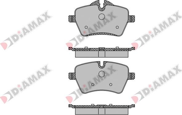 Diamax N09718 - Kit pastiglie freno, Freno a disco autozon.pro